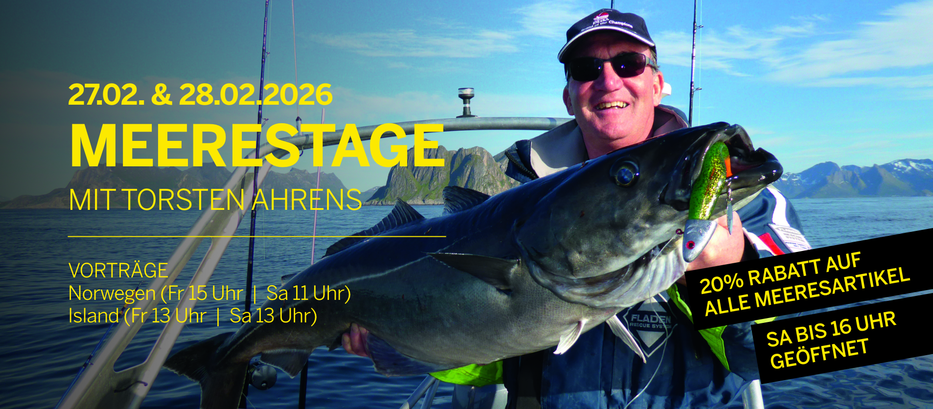Meerestage im Angelcenter Passau mit Torsten Ahrens am 27. & 28. Februar 2026
